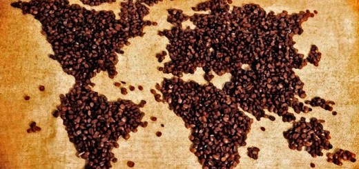 coffee beans map